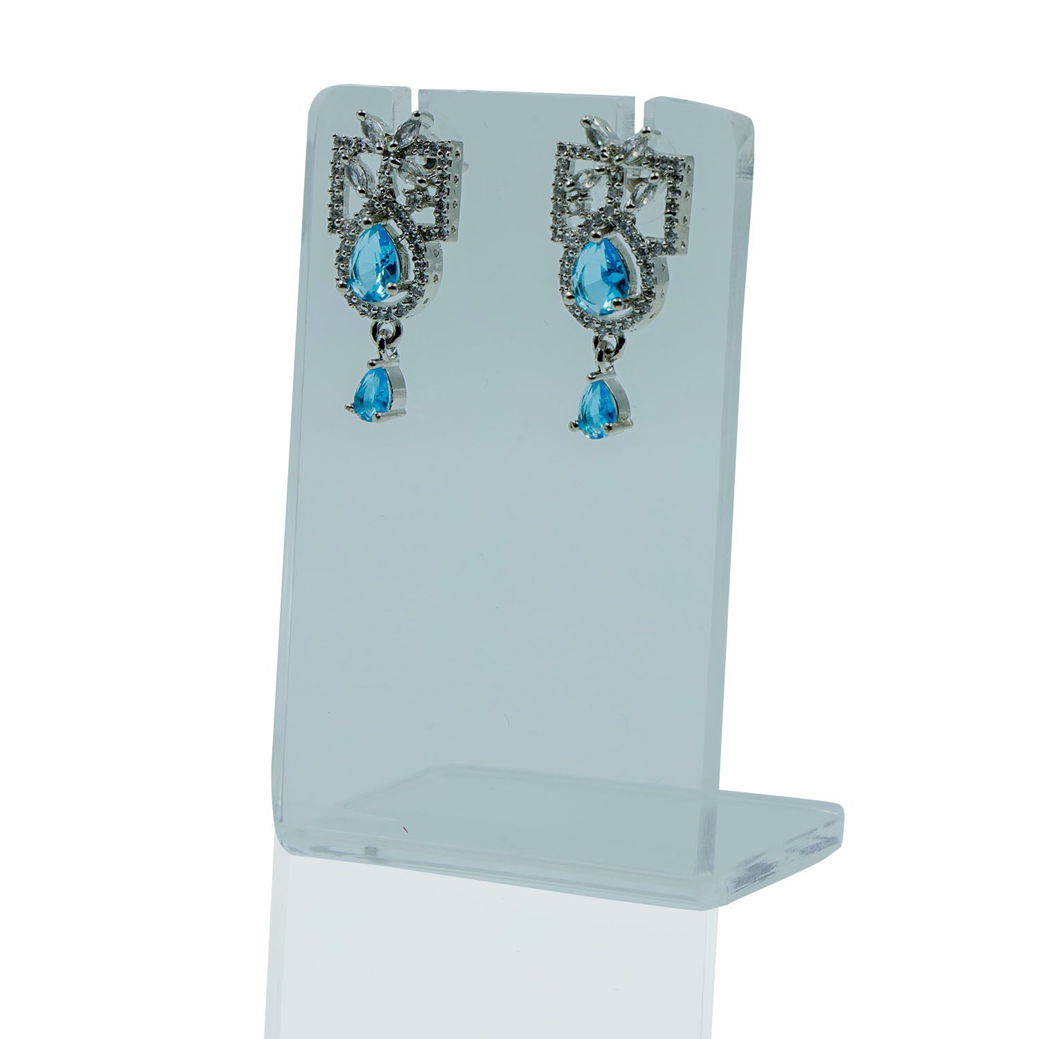 Mystic Blue Teardrop Earrings