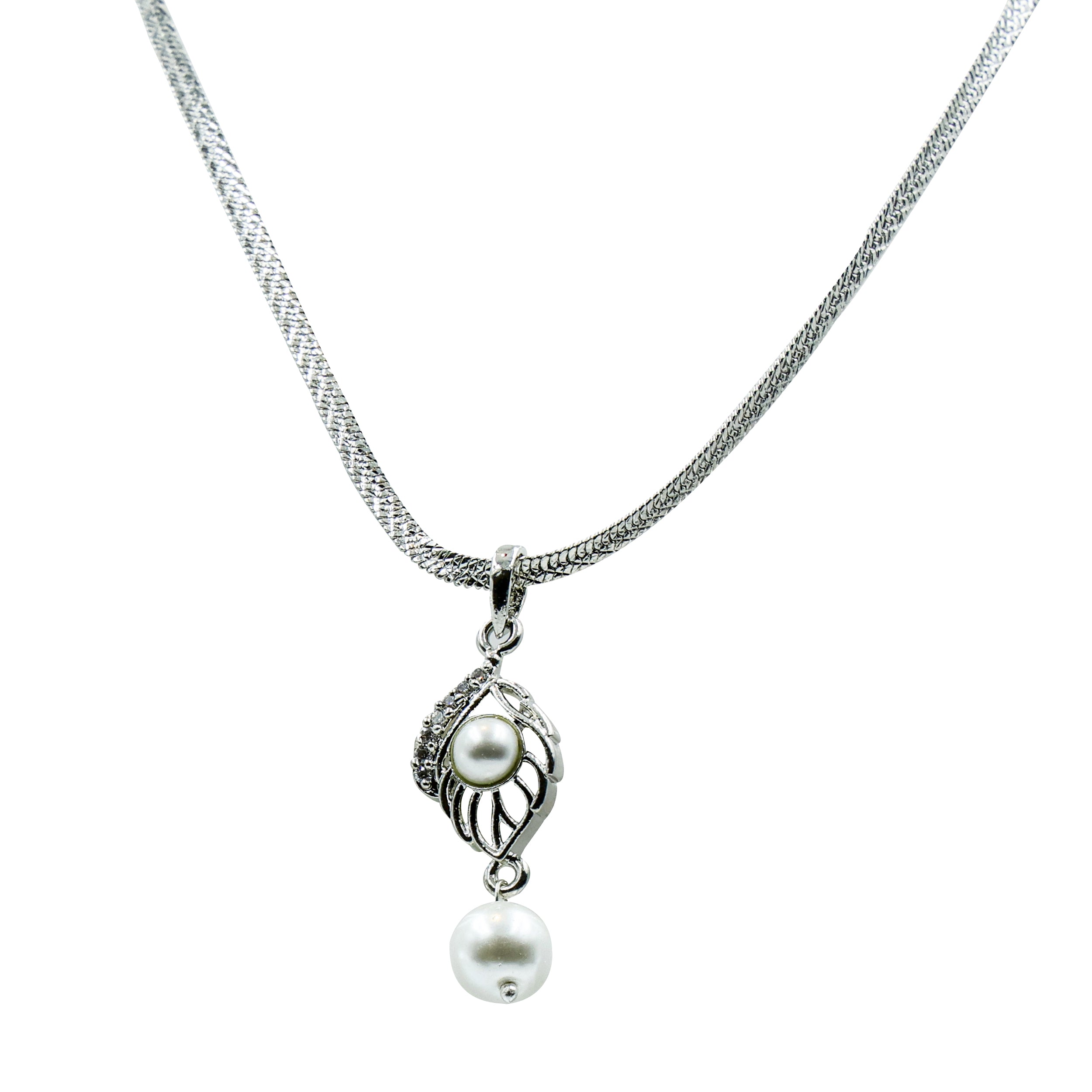 Elegant Teardrop Pearl Set