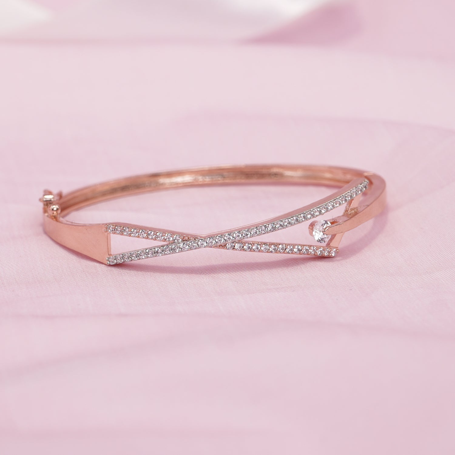 Rose Gold Celestial Twist Bracelet