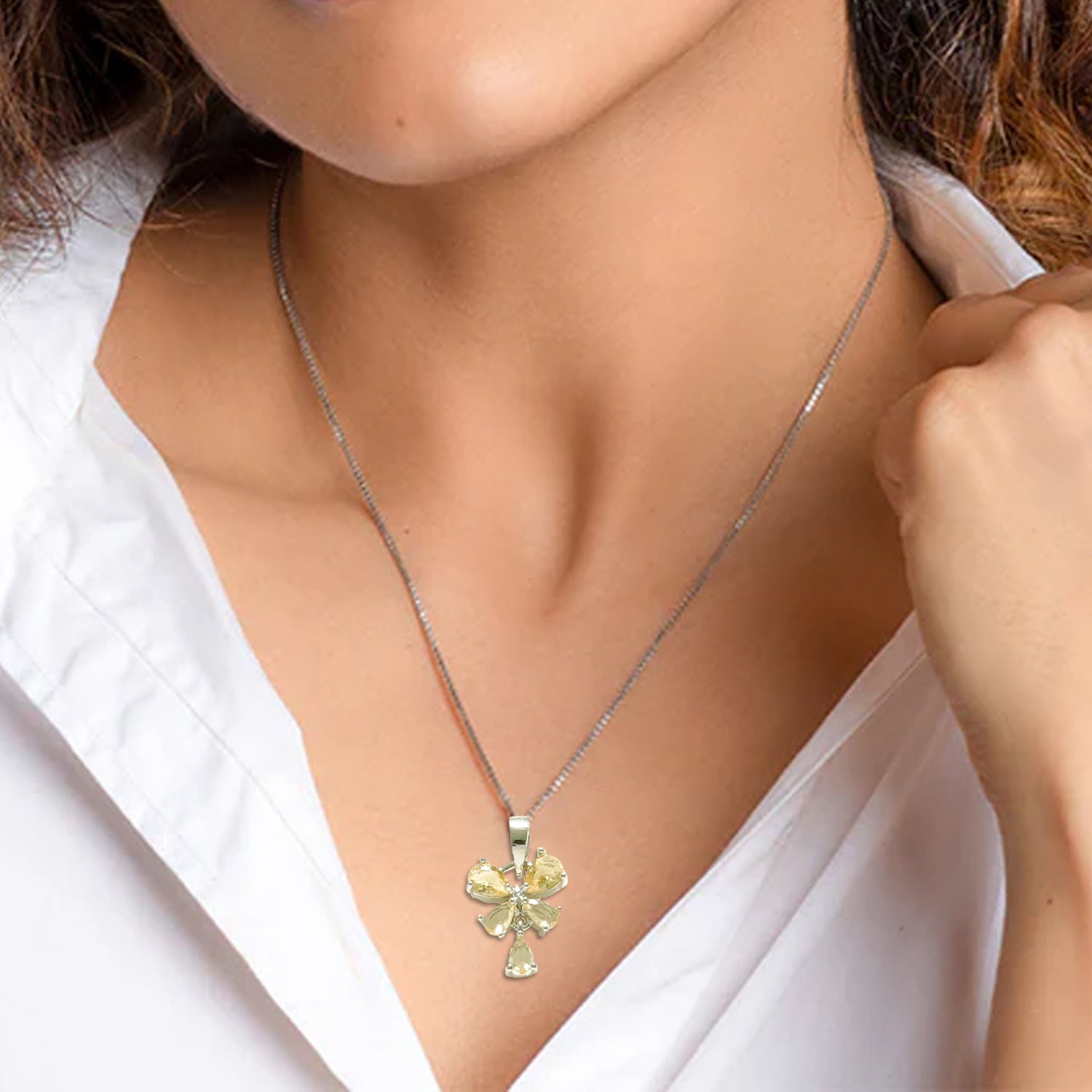 Yellow Flower Bloom Pendant