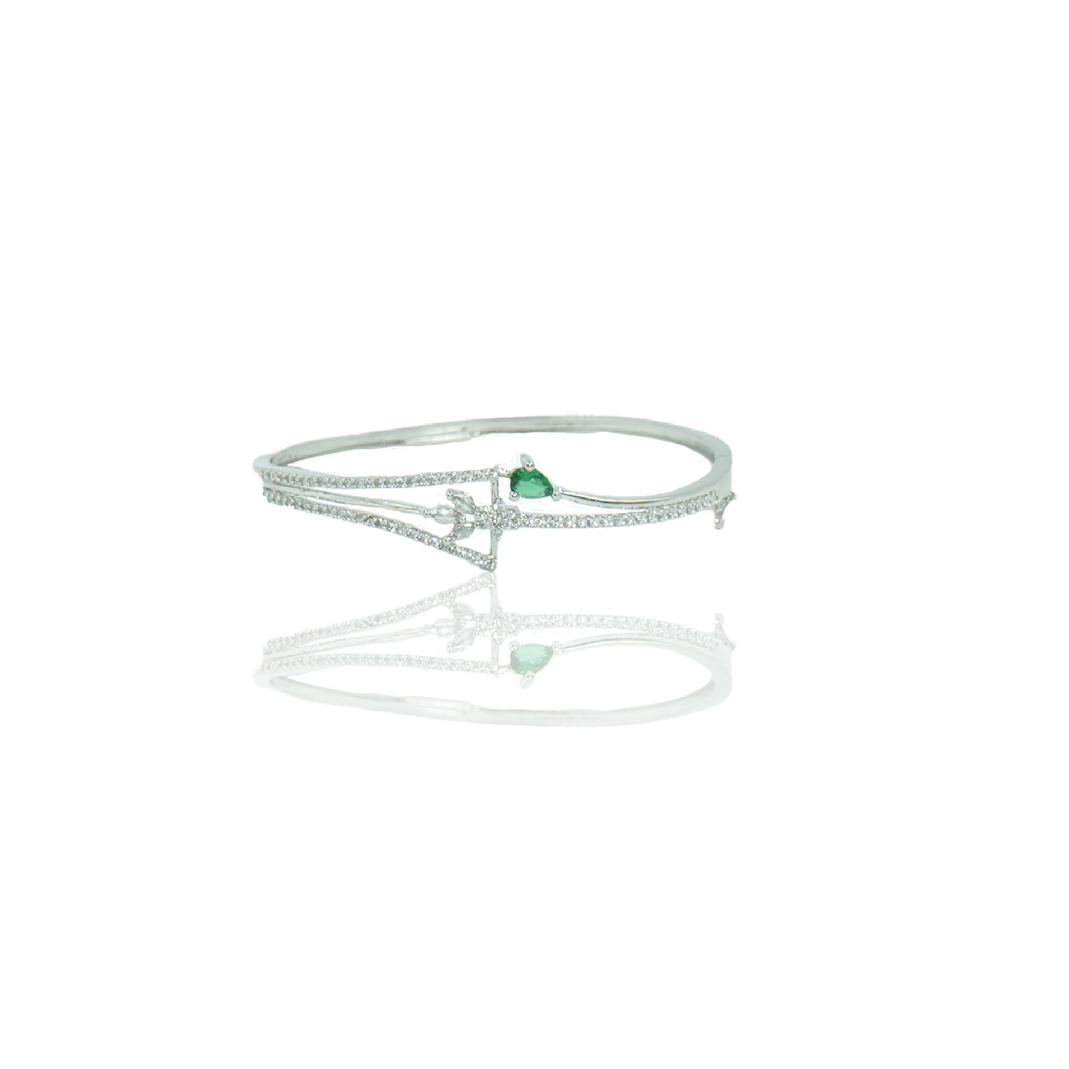Emerald Crimson Radiance Bracelet