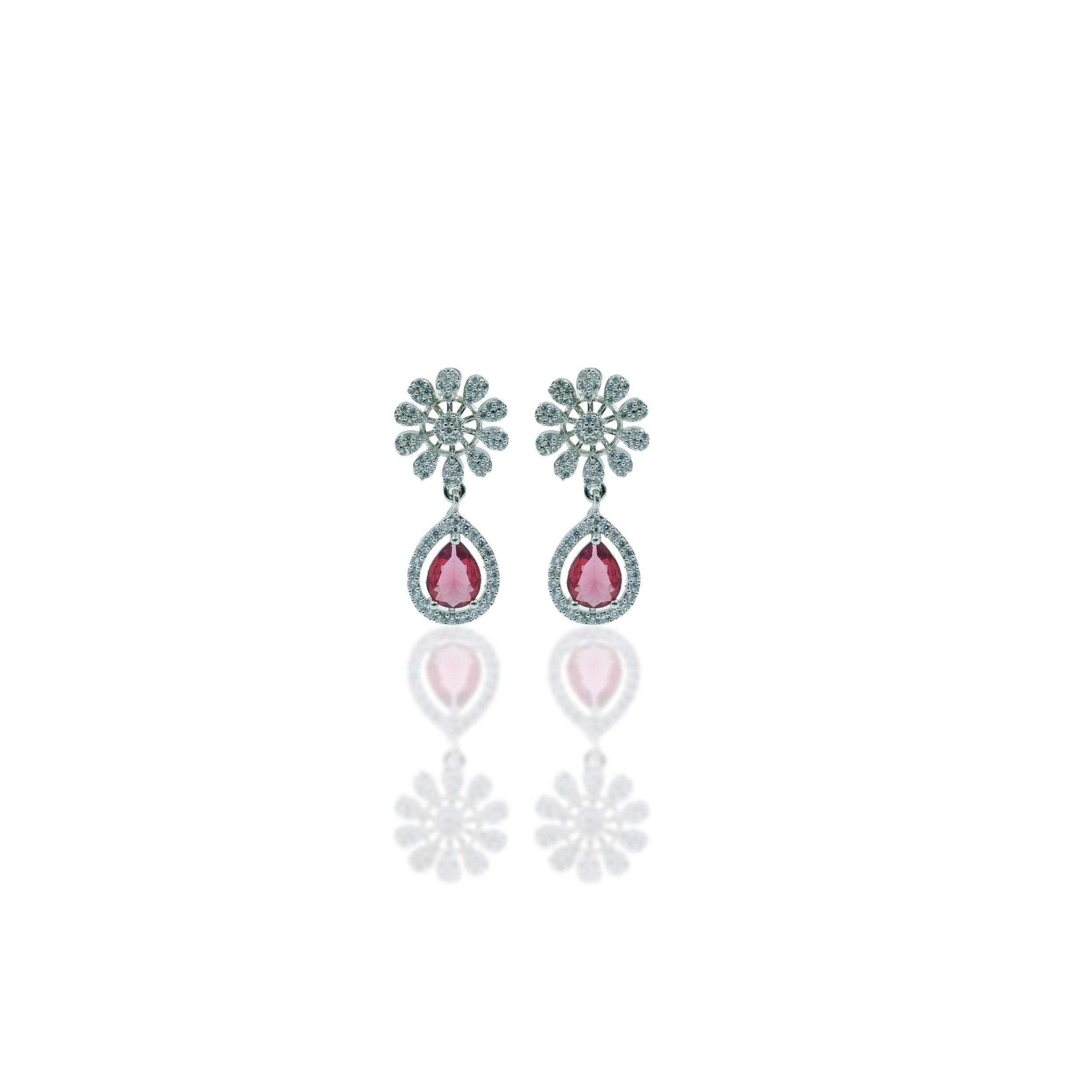 Classic Ruby Drop Earrings