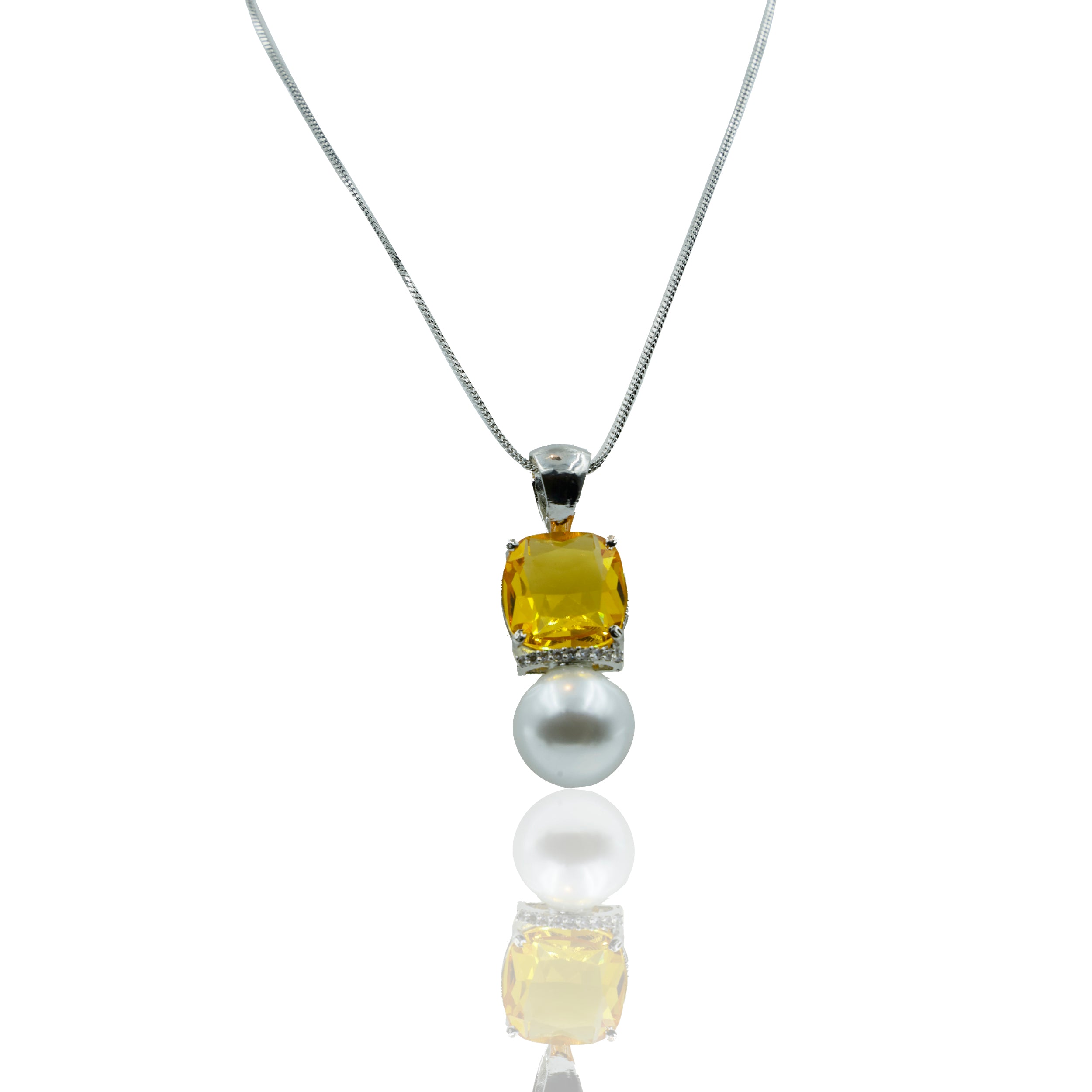 Sunflower Pearl Pendant