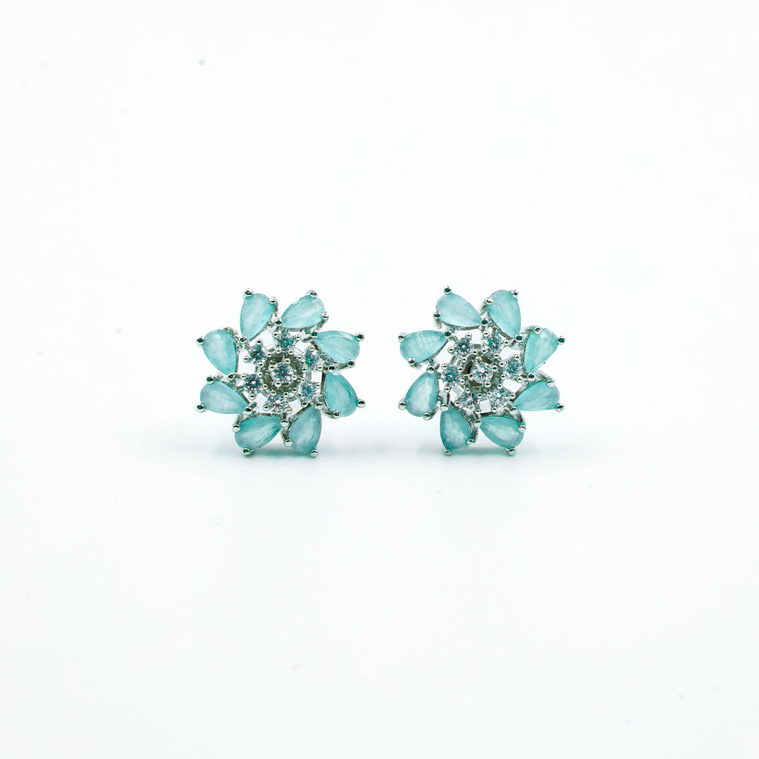 Soft Blue Petal Earrings