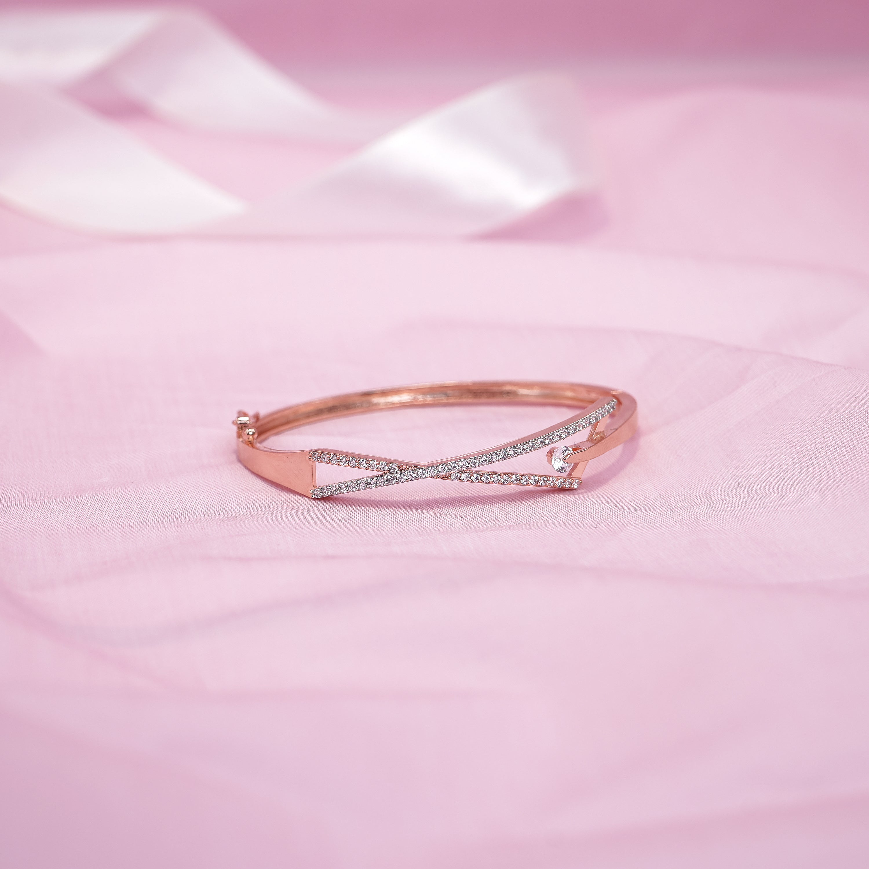 Rose Gold Celestial Twist Bracelet