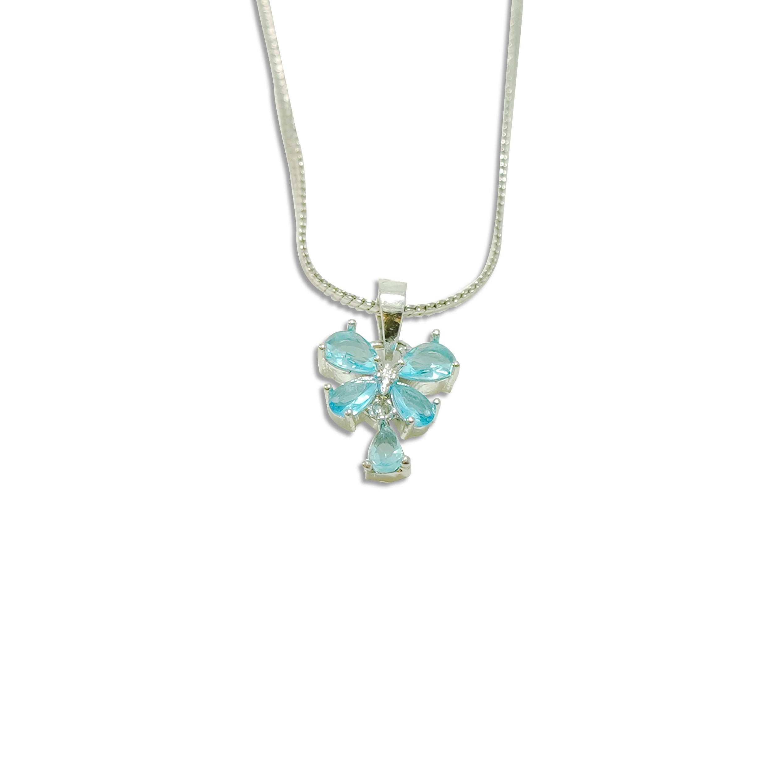 Blue Flower Bloom Pendant