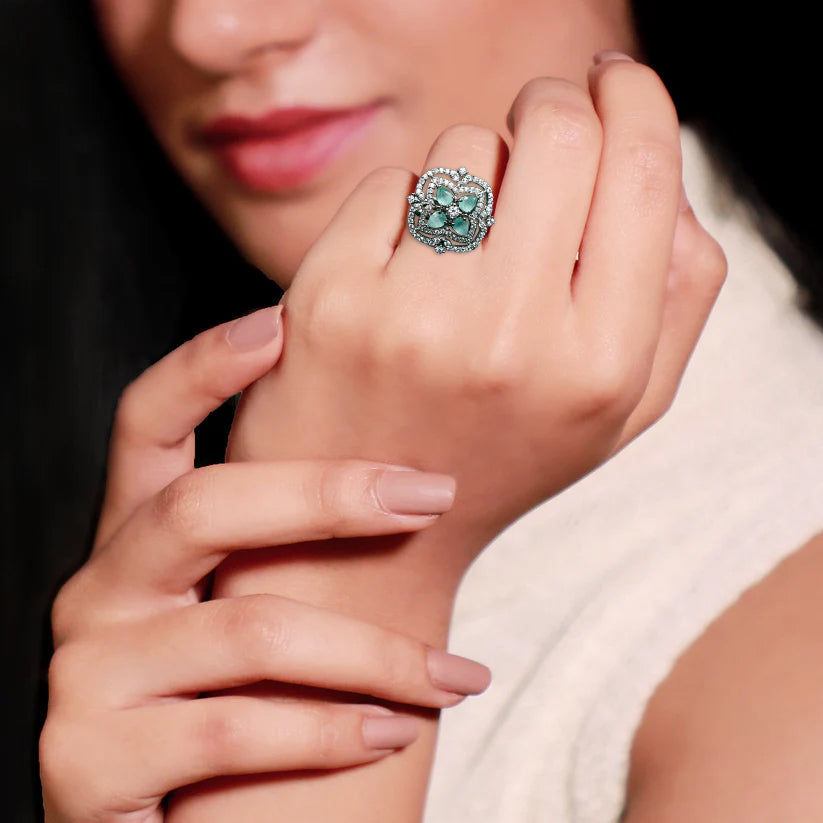 Pista Green Elegance Ring