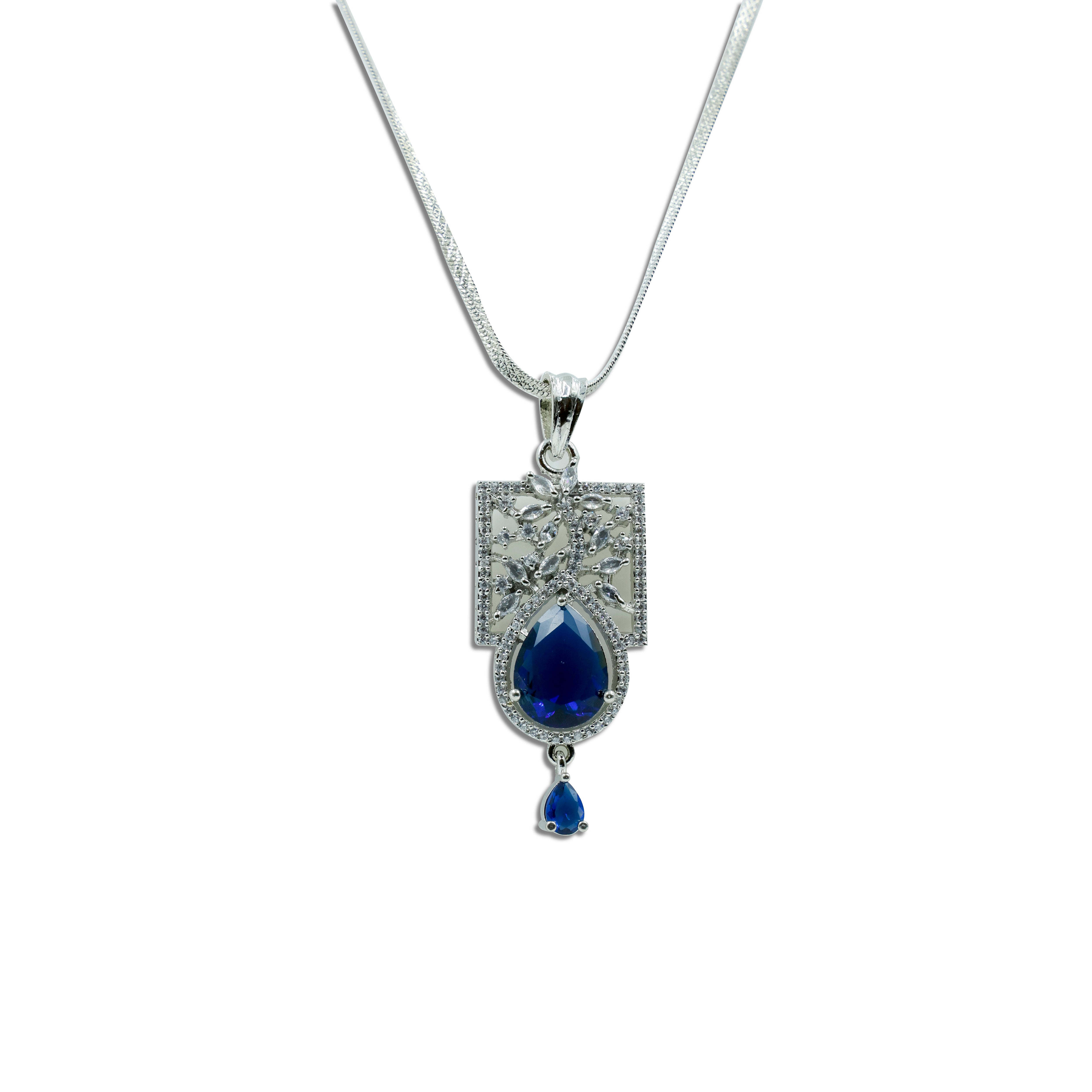 Graceful Blue Gemstone Pendant