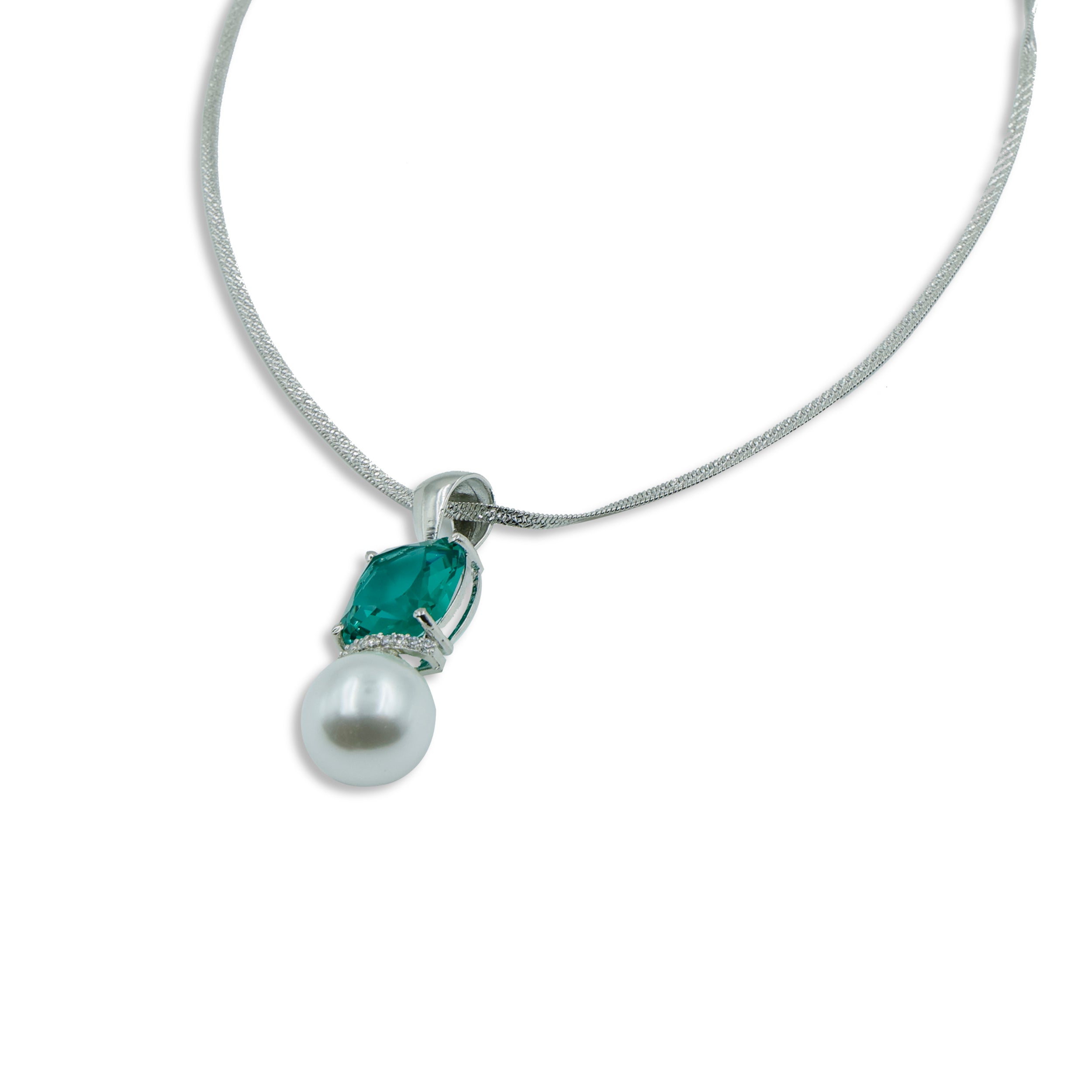 Emerald Pearl Pendant