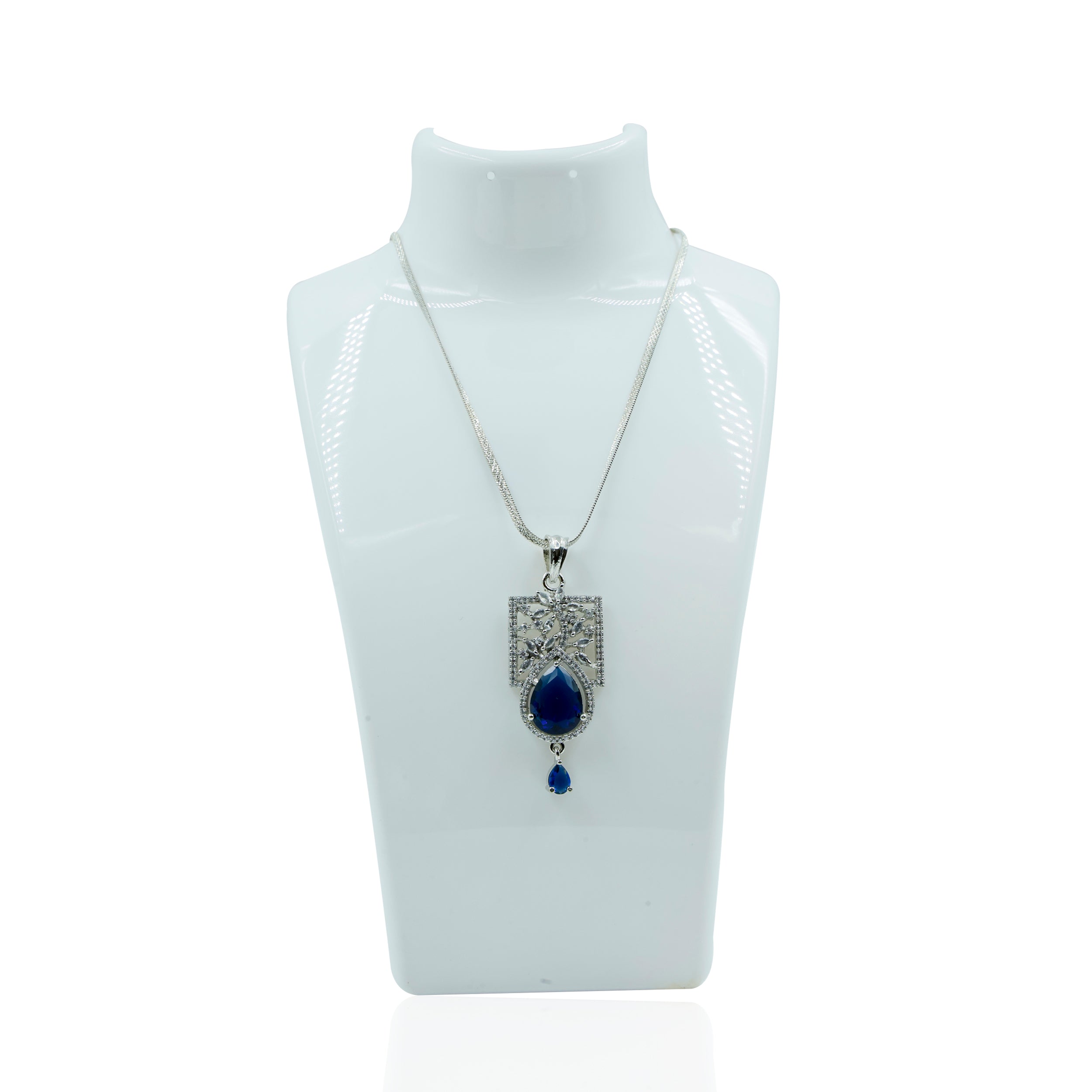 Graceful Blue Gemstone Pendant